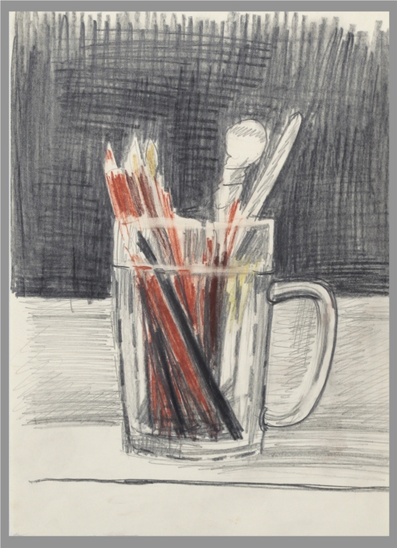 Марга Силкина. "Кружка и карандаши, I". 1990-e гг..
