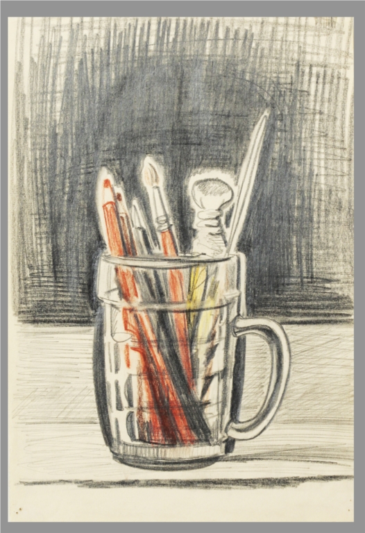 Марга Силкина. "Кружка и карандаши, II". 1990-е гг.